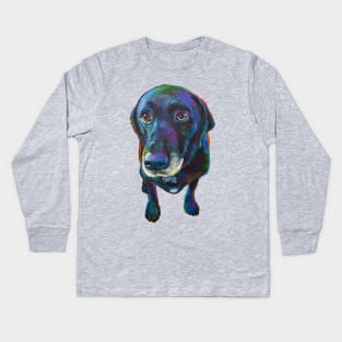 Buddy the Black Labrador Kids Long Sleeve T-Shirt